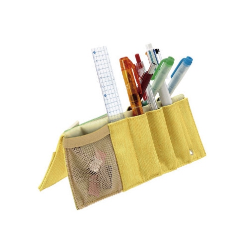 クロススタンドペンポーチ イエローx3