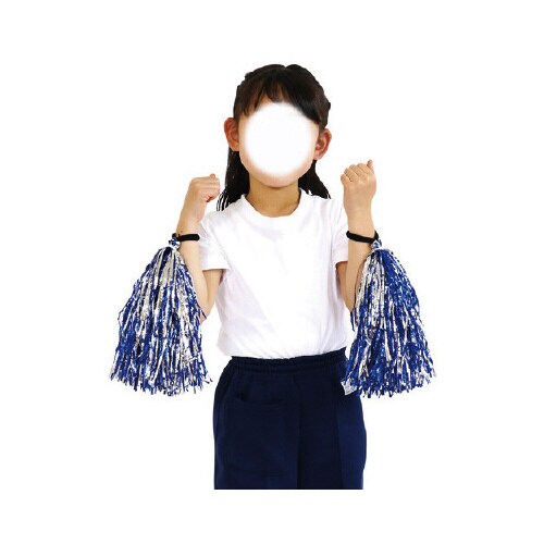 ハンドフリーポンポン グリーンシルバーX10