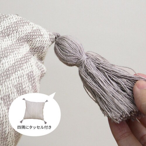 インド綿背当てクッション クラック 2枚組