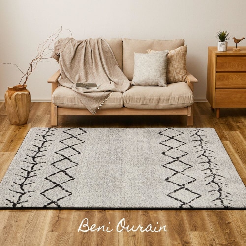 先染めふっくらラグ ベニワレン 新色