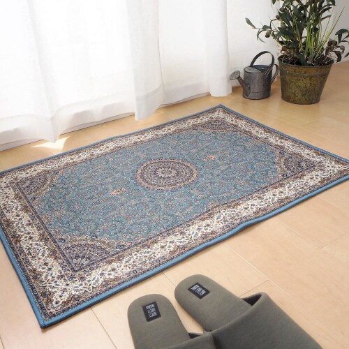 メダリオン柄のプリントマット