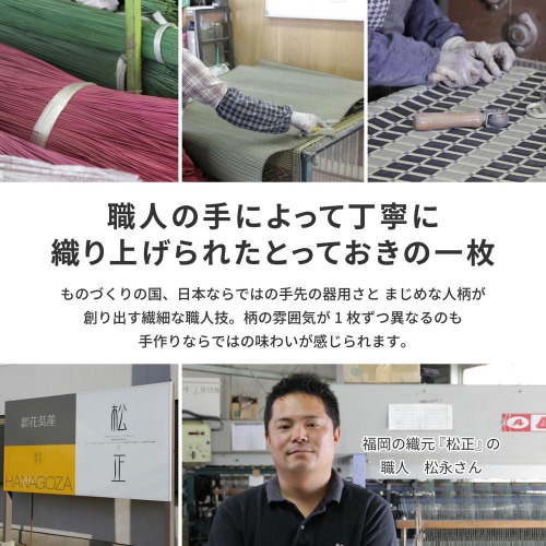 国産い草ラグ(裏貼り) 右京