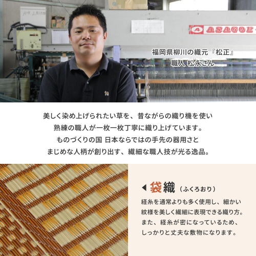 国産い草玄関マット(裏貼り) エルモード