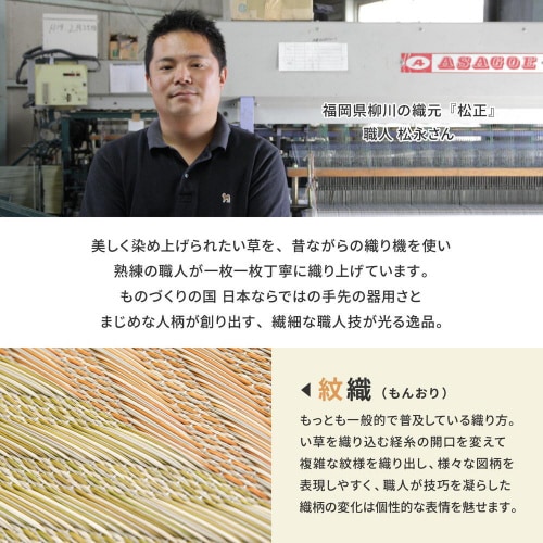 国産い草ラグ(裏貼り) レーヴ
