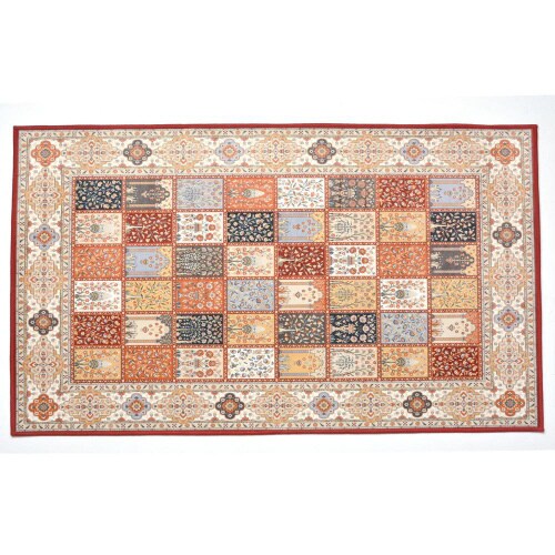 メダリオン柄のプリントマット