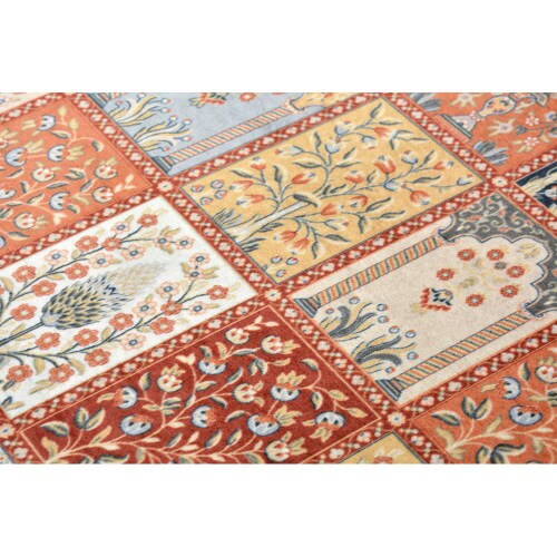 メダリオン柄のプリントマット