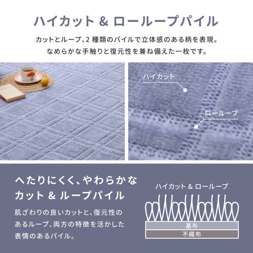 抗菌・防臭加工のカーペット シオン 江戸間4.5畳