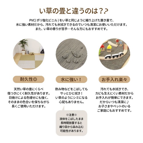 モダンテイストのPVC置き畳