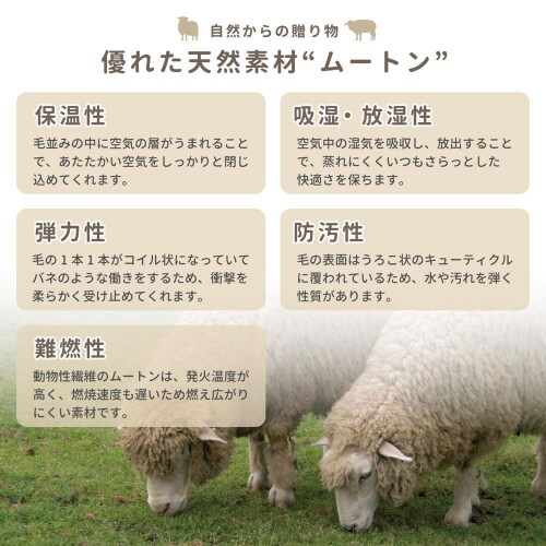 ムートン円座クッション M−9000