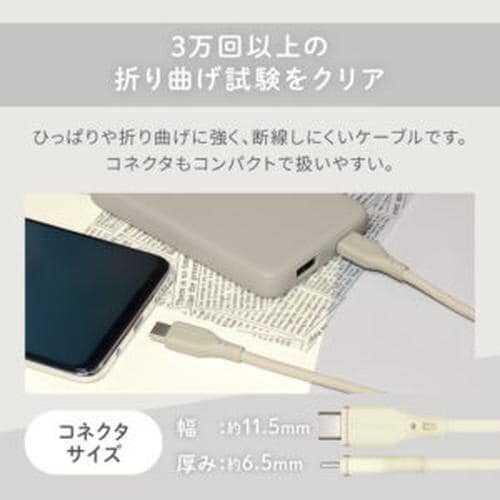 シリコン製USB C−USB Cケーブル