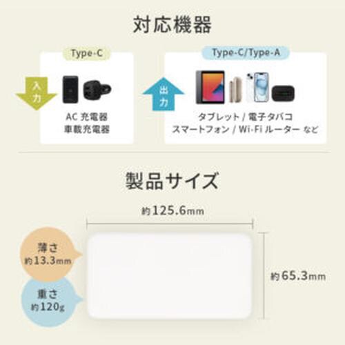 薄型5000mAh モバイルバッテリー