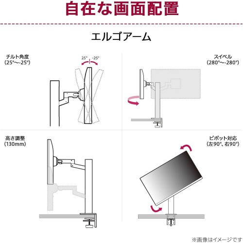31.5インチ エルゴアーム 液晶ディスプレイ