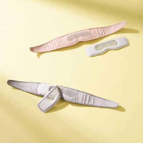 ホット&ウェーブアイマスク グレー