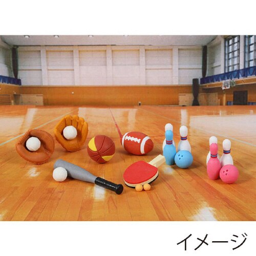 ER−SUP002 スポーツ 消しゴム 60個×3