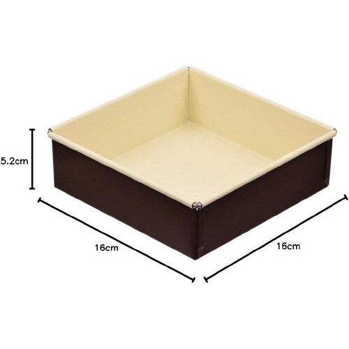 ラフィネ ふっ素加工スクエアケーキ型 15cm