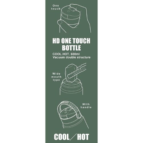 ダブルステンレスボトル 600ml オリーブ