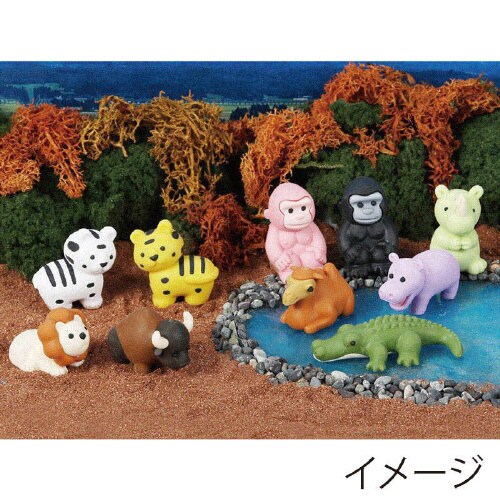 ER−SAF001 サファリ 消しゴム 60個×3