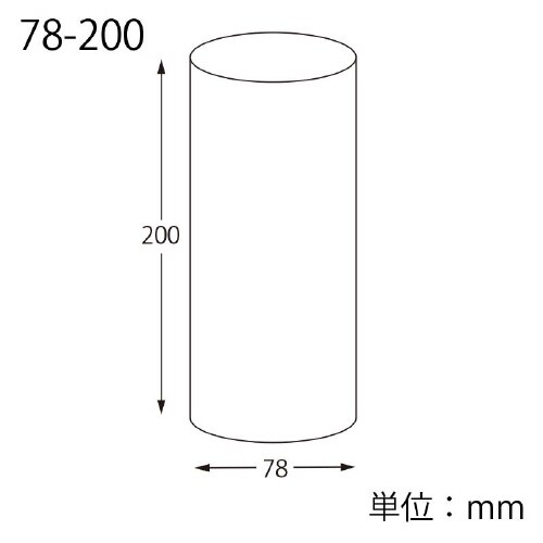 クリスタルBOX 円柱 78×200 4個×8