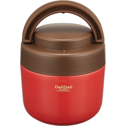 どんぶり スプーン付ランチジャー レッド