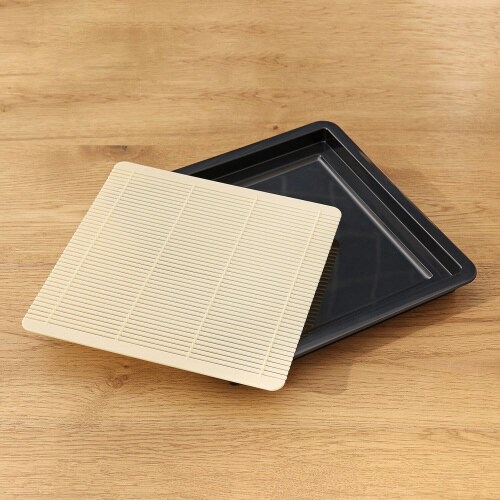 風味処 そば皿 角 プラスチックすのこ付×5