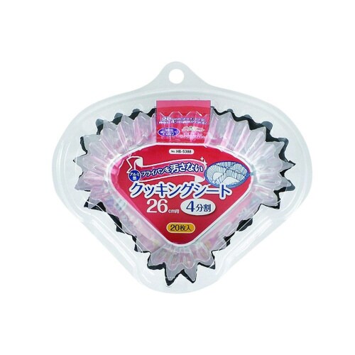 アルミ箔クッキングシート26cm用4分割20枚×3