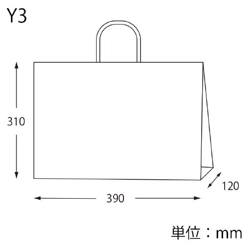 スムースバッグ Y3 未晒無地 25枚×8