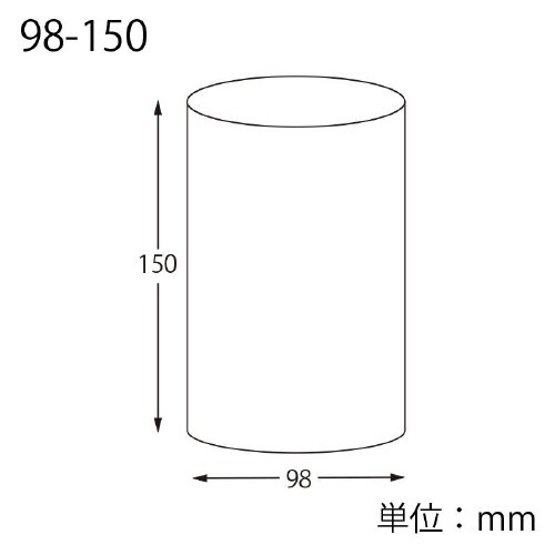 クリスタルBOX 円柱 98×150 6個×5