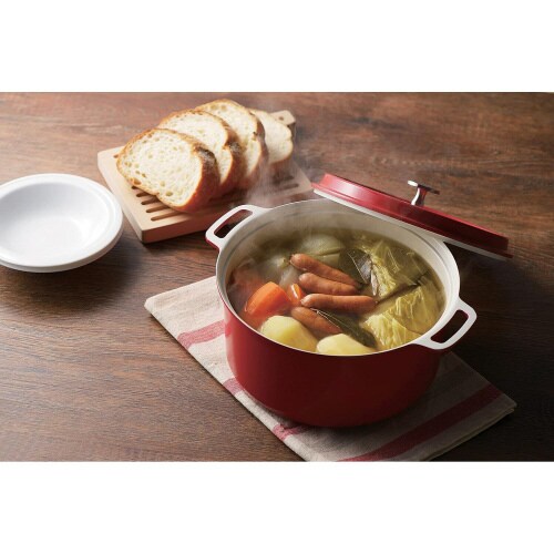 無水調理ができる 両手鍋 22cm