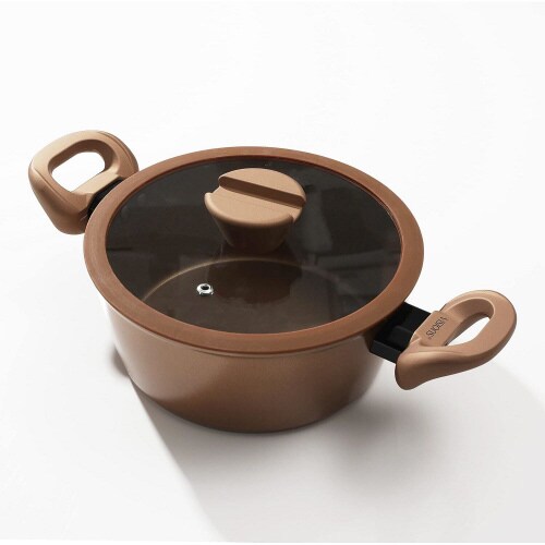 VISIONS ガラス蓋付両手鍋 20cm