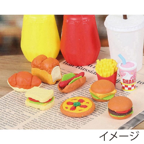 ER−951069バーガーセット消しゴム60個×3