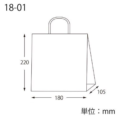 スムースバッグ 18−01 未晒無地 25枚×12