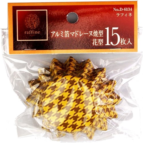 ラフィネ マドレーヌ焼型花型 15枚入×4