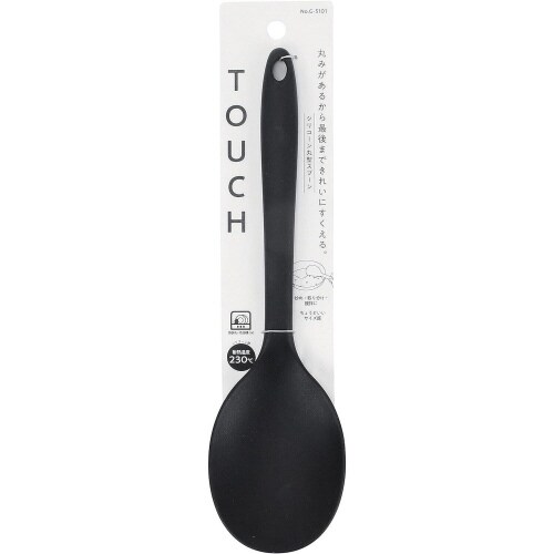 TOUCH 丸型スプーン ブラック×2