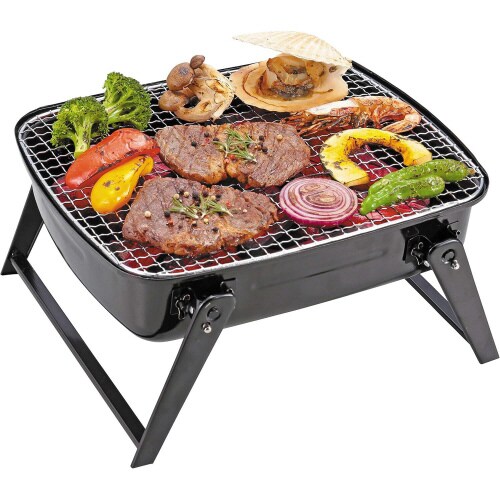 BBQコンロミニ ふた付き ブラック