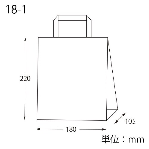 H25チャームバッグ18−1未晒無地50枚×6