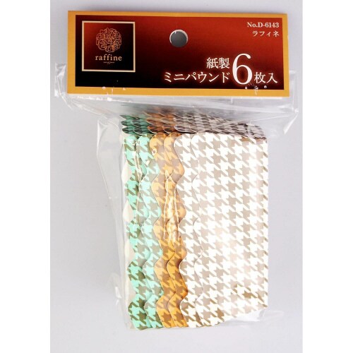 ラフィネ 紙製ミニパウンド 6枚入×4