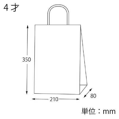 スムースバッグ 4才 未晒無地 25枚×12