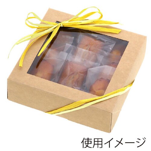 窓付ランチボックス18−18未晒無地10枚×10