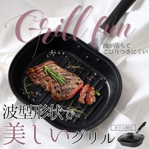 ガラス蓋付 ミニワイドグリルファン