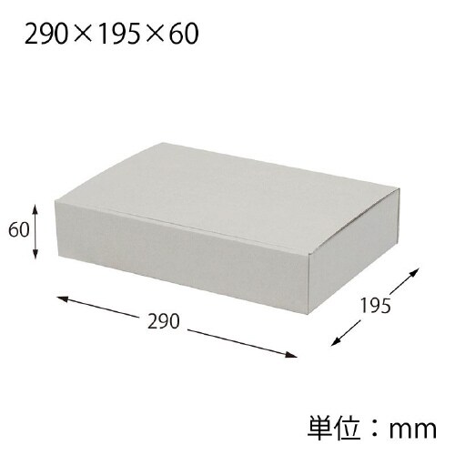 ナチュラルグレーBOX290×195×60 50枚
