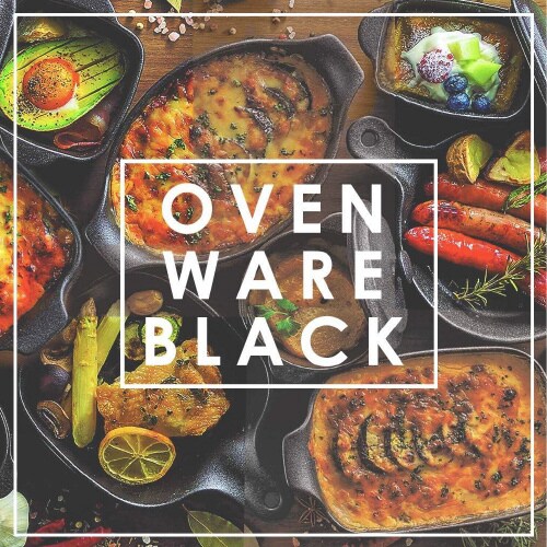 オーブンウェア 深型プレート正方形 ブラック×2