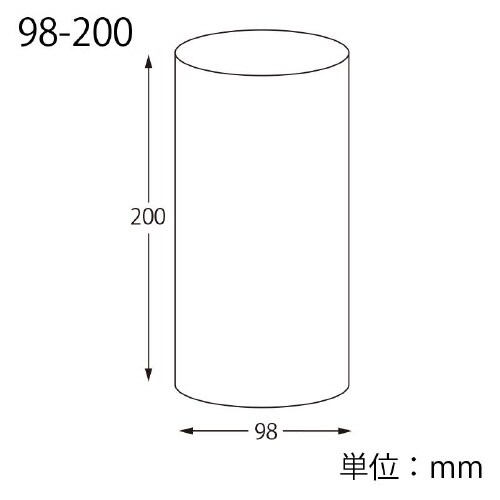 クリスタルBOX 円柱 98×200 4個×7