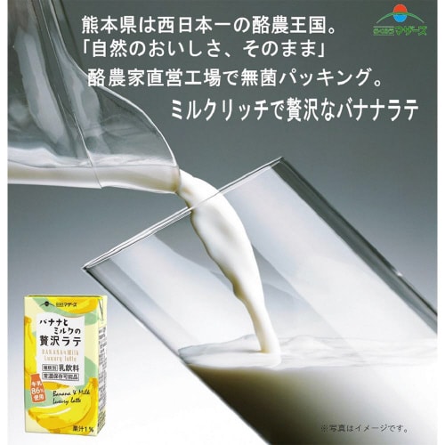 らくのうマザーズ バナナとミルクの贅沢ラテ 24本