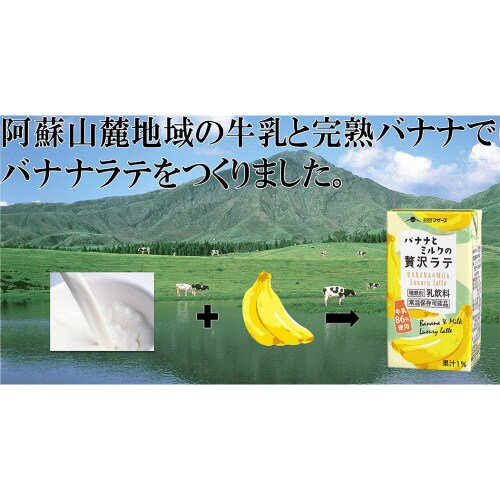 らくのうマザーズ バナナとミルクの贅沢ラテ 24本