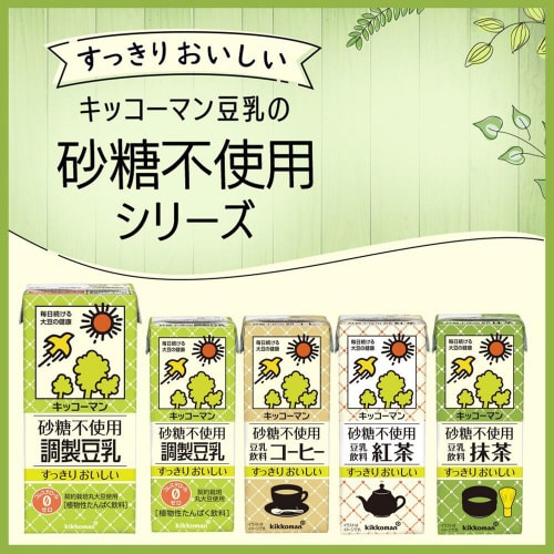 キッコーマンソイ 砂糖不使用 豆乳飲料抹茶18本