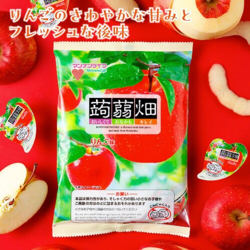 マンナンライフ 蒟蒻畑りんご味 10個×12袋