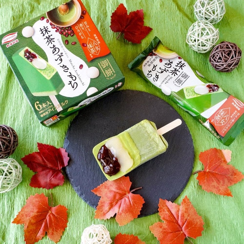 【冷凍】丸永製菓 御餅抹茶あずきもちマルチ6本8箱