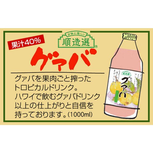 マルカイ 順造選 グァバ 1000ml×6個