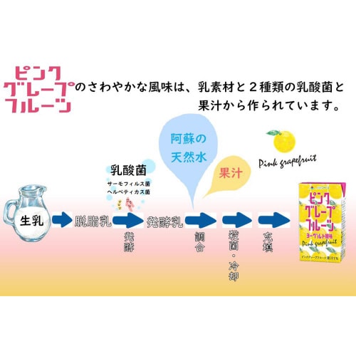 らくのうマザーズピンクグレープFヨーグルト24本