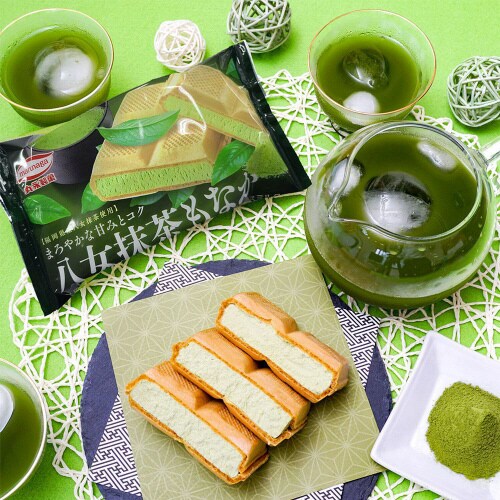 【冷凍】丸永製菓 八女抹茶もなか 170ml24個